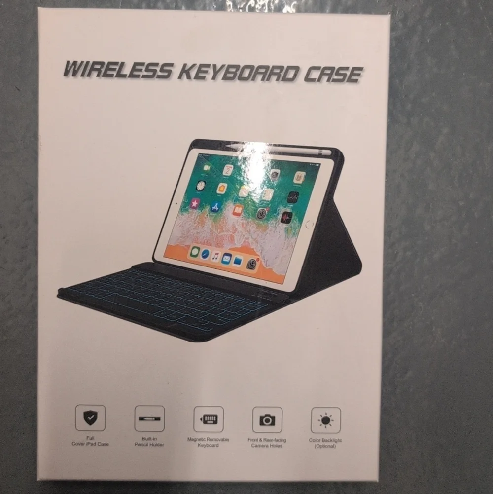 Wireless Keyboard Case for Ipads And Tablets - Black